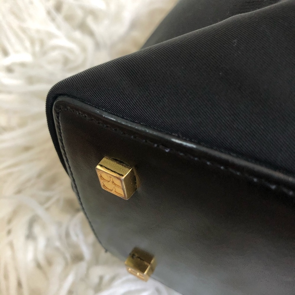 Kate Spade New York Black Nylon Gold Hardware Mini Top Handle Tote Bag EUC OS - Picture 12 of 13